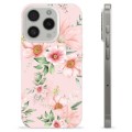 Coque iPhone 15 Pro en TPU - Fleurs à L'aquarelle