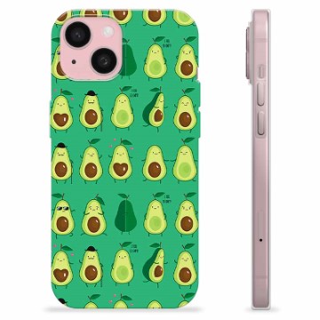 Coque iPhone 15 en TPU - Avocado Pattern