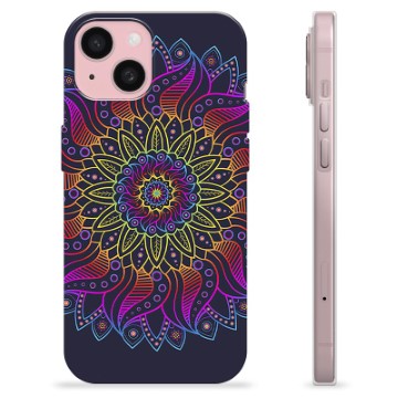 Coque iPhone 15 en TPU - Mandala Coloré