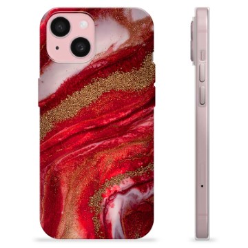 Coque iPhone 15 en TPU - Rubis Doré