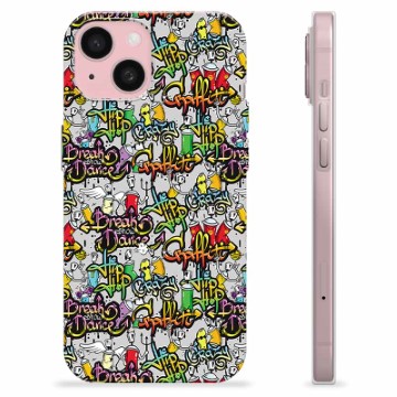 Coque iPhone 15 en TPU - Graffiti