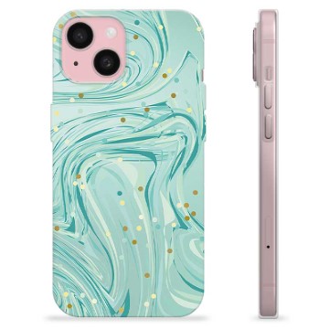 Coque iPhone 15 en TPU - Menthe Verte