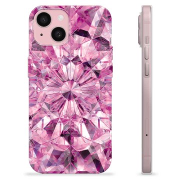 Coque iPhone 15 en TPU - Cristal Rose