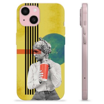 Coque iPhone 15 en TPU - Art Vintage