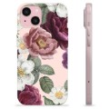 Coque iPhone 15 en TPU - Fleurs Romantiques