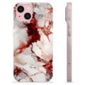 Coque iPhone 15 en TPU - Marbre Rubis