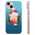 Coque iPhone 15 en TPU - Cochonnet d'Hiver