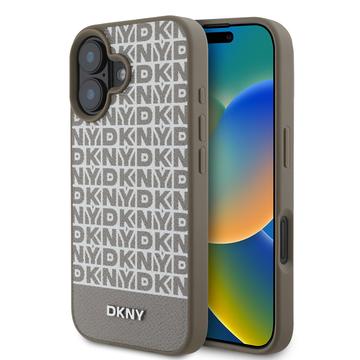 Coque iPhone 16 DKNY Repeat Pattern Bottom Stripe - Compatible MagSafe