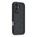Coque iPhone 16 en TPU antichoc avec bords arrondis - Noire