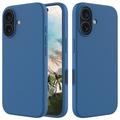 Coque iPhone 16 en Silicone Liquide - Bleue