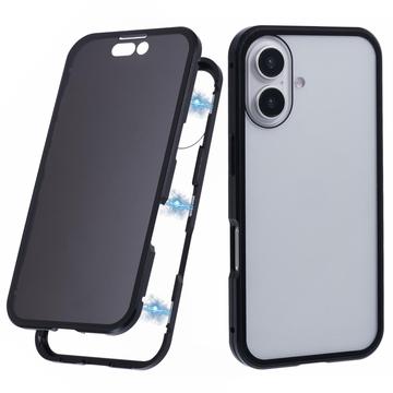 Coque Magnétique iPhone 16 avec Verre Trempé - Confidentialité - Noire