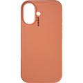 Coque iPhone 16 en Silicone Nudient Base - Orange pêche