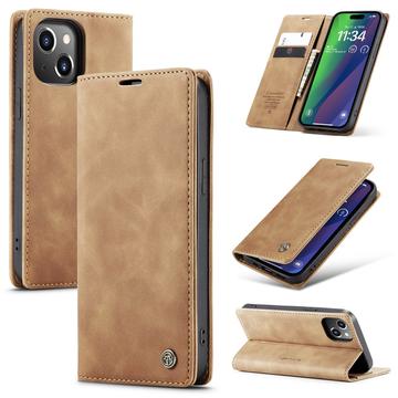 Étui Portefeuille iPhone 16 Plus Caseme Série 013 - Marron