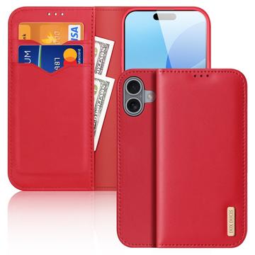 Etui Portefeuille iPhone 16 Plus en Cuir Dux Ducis Hivo