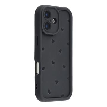 Coque iPhone 16 Plus en TPU antichoc avec bords arrondis - Noire