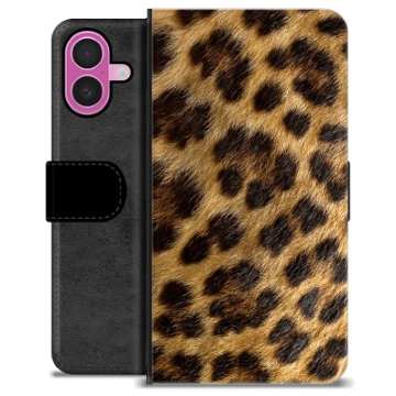 Étui Portefeuille Premium iPhone 16 Plus - Léopard