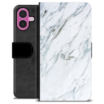 Étui Portefeuille Premium iPhone 16 Plus - Marbre