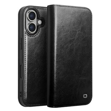 Etui Portefeuille iPhone 16 Plus en Cuir Qialino Classic