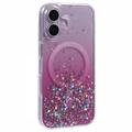 Coque MagSafe iPhone 16 Plus Sparkle Glow - Rose