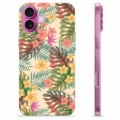 Coque iPhone 16 Plus en TPU - Fleurs Roses