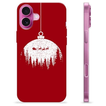 Coque iPhone 16 Plus en TPU - Boule de Noel