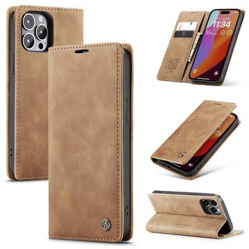 Étui Portefeuille iPhone 16 Pro Caseme Série 013 - Marron