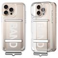 Étui à sangle iPhone 16 Pro GKK - Argenté / Transparente