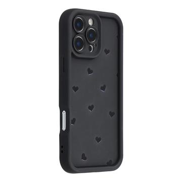 Coque iPhone 16 Pro en TPU antichoc avec bords arrondis - Noire