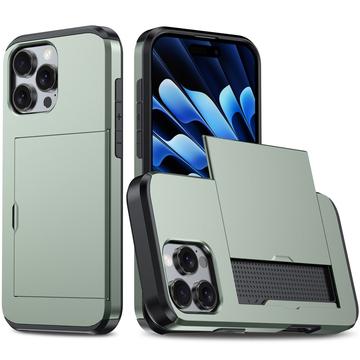 Coque Hybride iPhone 16 Pro avec Fente pour Carte Coulissante