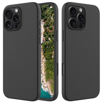 Coque iPhone 16 Pro en Silicone Liquide - Noire