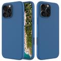 Coque iPhone 16 Pro en Silicone Liquide - Bleue