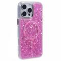 Coque époxy à paillettes iPhone 16 Pro MagSafe-Compatible - Rose Vif