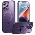 Coque hybride iPhone 16 Pro à béquille magnétique - Violete