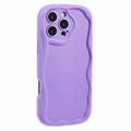 Coque iPhone 16 Pro Max en TPU Candy Color Wavy - Violete
