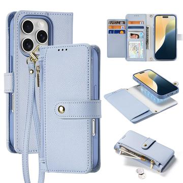 Étui portefeuille en cuir iPhone 16 Pro Max avec couverture magnétique Dux Ducis Lawa