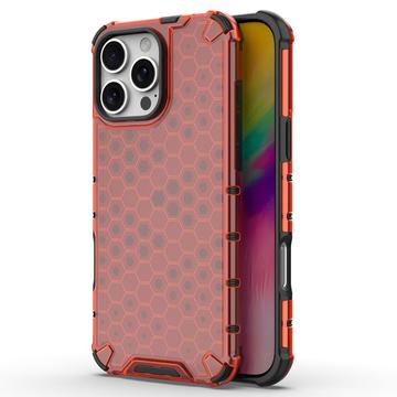 Coque Hybride iPhone 16 Pro Max Honeycomb Armored - Rouge
