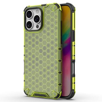 Coque Hybride iPhone 16 Pro Max Honeycomb Armored - Verte