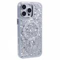 Coque époxy à paillettes iPhone 16 Pro Max MagSafe-Compatible - Blanche