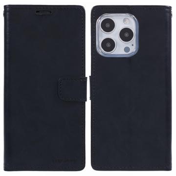 Étui Portefeuille iPhone 16 Pro Max Mercury Goospery Blue Moon - Noire