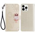 Etui iPhone 16 Pro Max Hibou Strass