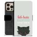 Étui Portefeuille Premium iPhone 16 Pro Max - Chat en Colère