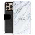 Étui Portefeuille Premium iPhone 16 Pro Max - Marbre