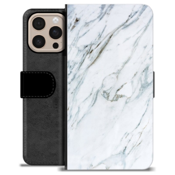 Étui Portefeuille Premium iPhone 16 Pro Max - Marbre