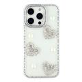 Coque hybride iPhone 16 Pro Max Amour étincelant et perle - Transparente