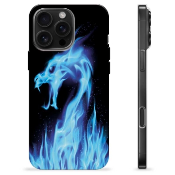 Coque iPhone 16 Pro Max en TPU - Dragon Feu Bleu