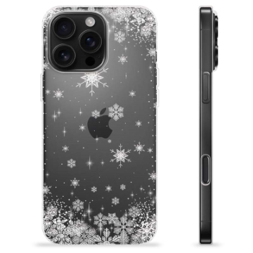 Coque iPhone 16 Pro Max en TPU - Flocons de Neige