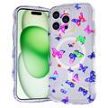 Coque MagSafe iPhone 16 Pro Max Wave-Edge Laser Glitter - Papillone