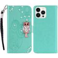 Etui iPhone 16 Pro Hibou Strass