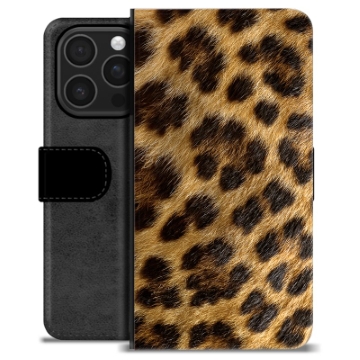 Étui Portefeuille Premium iPhone 16 Pro - Léopard