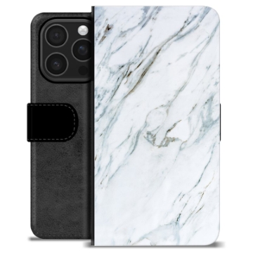 Étui Portefeuille Premium iPhone 16 Pro - Marbre